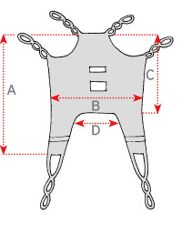 Vreča za dvigalo mere